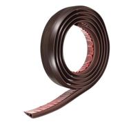 sourcing map Floor Transition Strip 2" 10ft Self Adhesive PVC Carpet to Tile Transition Edging Trim Peel and Stick Cover Strip for Uneven Floors Height 10mm, Black Red