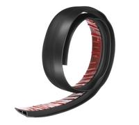 sourcing map Floor Transition Strip 2" 3.33ft Self Adhesive PVC Carpet to Tile Transition Edging Trim Peel and Stick Cover Strip for Uneven Floors Height 10mm, Black