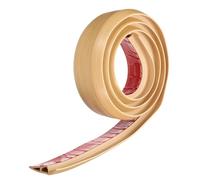 sourcing map Floor Transition Strip 2.8" 6.56ft Self Adhesive PVC Carpet to Tile Transition Edging Trim Peel and Stick Cover Strip for Uneven Floors Height 15mm, Wood Grain