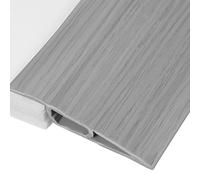sourcing map Floor Transition Strip 3.3ft Self-Adhesive Flooring Edge Trim Strip for Uneven Floors Gaps from 1/2" to 9/16", Light Gray