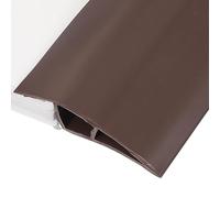 sourcing map Floor Transition Strip 6.5ft Self-Adhesive Flooring Edge Trim Strip for Uneven Floors Gaps from 11/16" to 13/16", Coffee