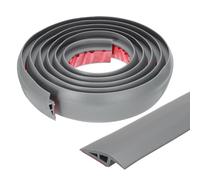sourcing map Floor Transition Strip Self Adhesive, 3m/9.8ft Laminate Door Transition Strips Carpet Edging Strip for Carpet Doorways Joining Floor Gaps Fit for 10mm Height, Grey