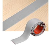 sourcing map Floor Transition Strips, 1m x 50mm(LxW) Embossed Self Adhesive Vinyl Flooring Edging Trim PVC Flooring Flat Divider Strip Cover Strips for Joining Floor Gaps, Gray