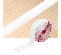 sourcing map Floor Transition Strips, 3m x 5cm(LxW) Self Adhesive Vinyl Flooring Edging Trim PVC Flooring Flat Divider Strip Cover Strips for Joining Floor Gaps, White