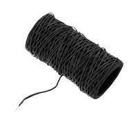 sourcing map Floral Wire 164ft/50m 1mm Vine Bind Wire Rustic Craft Wrapping Metal Wire for Flower Bouquet Wreath Making, Black