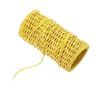 sourcing map Floral Wire 164ft/50m 1mm Vine Bind Wire Rustic Craft Wrapping Metal Wire for Flower Bouquet Wreath Making, Yellow