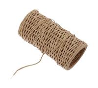 sourcing map Floral Wire 164ft/50m 1mm Vine Bind Wire Rustic Craft Wrapping Metal Wire for Flower Bouquet Wreath Making, Light Brown