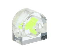 sourcing map Flow Indicator, Acrylic Water Cooling Monitoring Green Semicircle G1/4 for PC Water Cooling System