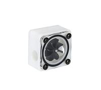 sourcing map Flow Indicator, Acrylic Water Cooling Monitoring White Square G1/4 for PC Water Cooling System