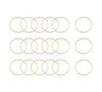 sourcing map Flower Earring Beading Hoop Rings, Open Bezel Linking Ring 25mm/ 0.98" Gold Earring Finding Link Ring for Jewelry Making, Pack of 50