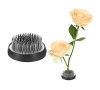 sourcing map Flower Frog, Round Stainless Floral Frogs, Flower Arranger Fixed Tool Pin Frog for Flower Arrangement Vase, Fixation and Decoration (Silver, 2.1inch)