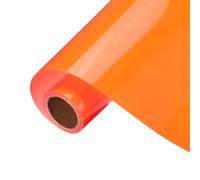 sourcing map Fluorescent Orange Heat Transfer Vinyl, 10 Inch x 8ft Iron-on Vinyl Roll for Decal Cutting, Signs, Scrapbooking, DIY Craft, Home Decoration