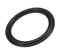 sourcing map Fluorine Rubber Gasket Flange O-Ring for 2 Inch Vacuum Clamp Black Pack of 5