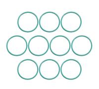 sourcing map Fluorine Rubber O-Rings, 16mm OD 14mm ID 1mm Width FKM Seal Gasket for Machinery Plumbing, Green, Pack of 10