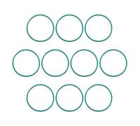 sourcing map Fluorine Rubber O-Rings, 22mm OD 20mm ID 1mm Width FKM Seal Gasket for Machinery Plumbing, Green, Pack of 10