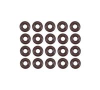 sourcing map Fluorine Rubber O-Rings 5mm OD 2mm ID 1.5mm Width, Metric FKM Sealing Gasket, Pack of 20