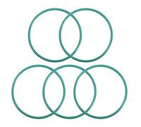 sourcing map Fluorine Rubber O-Rings, 65mm OD 60.2mm ID 2.4mm Width FKM Seal Gasket for Machinery Plumbing, Green, Pack of 5