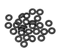 sourcing map Fluorine Rubber O Rings, 7mm OD, 3.2mm Inner Diameter, 1.9mm Width, Seal Gasket Black 25Pcs