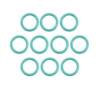 sourcing map Fluorine Rubber O-Rings, 8mm OD 6mm ID 1mm Width FKM Seal Gasket for Machinery Plumbing, Green, Pack of 10