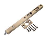 sourcing map Flush Bolt, 10-inch Stainless Steel Security Door Guard Lever Action Latch Slide Lock, Bronze