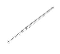sourcing map FM Radio Telescopic Antenna, Replacement Universal 65cm 6 Sections Telescopic Antenna Aerial for Radio, TV, Portable AM Radios, Home Stereo Receivers, Stainless Steel 1 Pcs