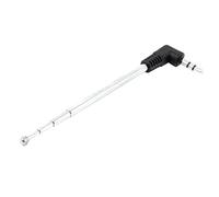 sourcing map FM Telescopic Radio Antenna, 3.5mm Telescoping Antenna 4 Sections Male Adapter Connector for AM FM Radio Mobile Cell Phone, Portable Radio Stereo Receiver for Home Theater