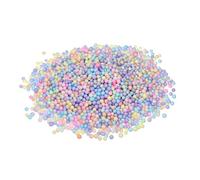 sourcing map Foam Beads Foam Balls 4-6mm for Wedding and Party Decorations, Tiny Packing Balls, Arts DIY Crafts Supplies (Multicolored,1 Pack Approx 1250pcs)