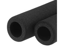 sourcing map Foam Grip Tubing Handle Grips 17mm ID 5mm Thick 4.6" Black for Fitness, Tools Handle Support 2 Pack