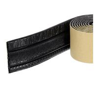sourcing map Foam Molding Trim Self Adhesive, 3Inch x 7.54ft Flexible Wallpaper Border 3D Wall Edging Lines Foam Baseboard Trim for Home Decoration, Black
