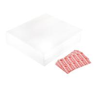 sourcing map Foam Packing Pouches, 100pcs 13.8x11.8 Inch Wrap Bubble Pouches Cushion Foam Packing Supplies White with 60 Fragile Tags for Dishes Furniture Glasses Cups Moving Storage