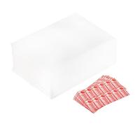 sourcing map Foam Packing Pouches, 100pcs 5.9x8.1 Inch Wrap Bubble Pouches Cushion Foam Packing Supplies White with 60 Fragile Tags for Dishes Furniture Glasses Cups Moving Storage