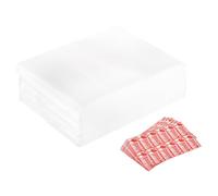 sourcing map Foam Packing Pouches, 100pcs 8.1x10 Inch Wrap Bubble Pouches Cushion Foam Packing Supplies White with 60 Fragile Tags for Dishes Furniture Glasses Cups Moving Storage