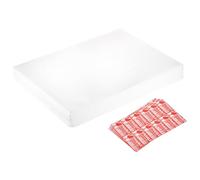 sourcing map Foam Packing Pouches, 50pcs 14x18.1 Inch Wrap Bubble Pouches Cushion Foam Packing Supplies White with 36 Fragile Tags for Dishes Furniture Glasses Cups Moving Storage