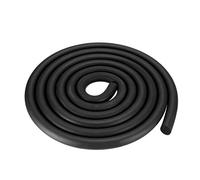 sourcing map Foam Rubber Seal Weather Strip 18mm Diameter 3 Meters Long Black