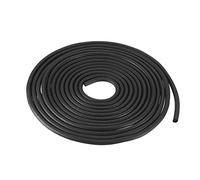 sourcing map Foam Rubber Weather Seal Strip, 2mm(5/64") Diameter 8 Meters (26.25Ft) Long Round EPDM Rubber for DIY Gasket, Warehouse, Pads, Foam Tubing, Crafts