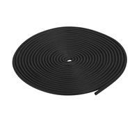 sourcing map Foam Rubber Weather Seal Strip, 3mm(1/8") Diameter 7 Meters (22.96Ft) Long Round EPDM Rubber for DIY Gasket, Warehouse, Pads, Foam Tubing, Crafts