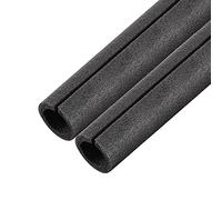 sourcing map Foam Tube 1.64 Ft Length 1.37in ID 2.15in OD Hollow Pipe Cover for Protecting Pipes and Heat Preservation Black 2 Pack