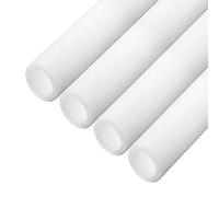 sourcing map Foam Tube Pipe Insulation Freeze Protection Cover 3.28 Ft Length 1.57in ID 2.36in OD Pipe Insulation Kits White 4 Pack