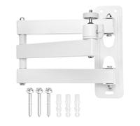 sourcing map Foldable Projector Wall Mount, Adjustable Three-Arm Dual-Axis Stand Holder with 360° Rotating Gimbal 20+20cm for 1/4" Screw for Indoor Home Office Projector Installation, White