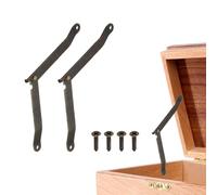 sourcing map Folding Lid Support Hinges 4.1" Rotatable Hinges Bronze 2Pcs | 180 Degree Iron Lid Stay Hinge,for Cabinet Wardrobe Wooden Jewelry Box Cupboard Storage Shelve
