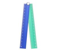 sourcing map Folding Straight Ruler 30cm Metric Aluminum Alloy Protractor Foldable Angle Ruler Geometric Measuring Tool with Angle Line for Architects Artists Office, Blue Green