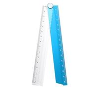sourcing map Folding Straight Ruler 30cm Metric Aluminum Alloy Protractor Foldable Angle Ruler Geometric Measuring Tool for Architects Artists Office, Blue