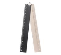 sourcing map Folding Straight Ruler 30cm Metric Aluminum Alloy Protractor Foldable Angle Ruler Geometric Measuring Tool with Angle Line for Architects Artists Office, Black Gold Tone