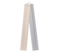sourcing map Folding Straight Ruler 30cm Metric Aluminum Alloy Protractor Foldable Angle Ruler Geometric Measuring Tool with Angle Line for Architects Artists Office, Gold Tone Silver Tone