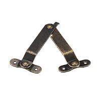 sourcing map Folding Support Hinge Furniture Decorative Box Lid Hinges Bronze Tone 67mmx32mm 4 Pcs