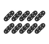 sourcing map Folding Table Hinge 10pcs 270 Degree Black 3.2x1.2inch | Iron Round Edge Sewing,Machine Table Butler Tray Hinges,for Cabinet Desk Drawer Door Furniture