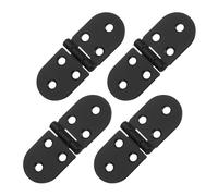 sourcing map Folding Table Hinge 4pcs 270 Degree Black 3.2x1.2inch | Iron Round Edge Sewing,Machine Table Butler Tray Hinges,for Cabinet Desk Drawer Door Furniture