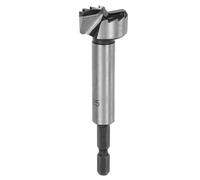 sourcing map Forstner Drill Bit 1"(25mm) Carbon Steel Multi-Tooth Wood Drilling Forstner Bit Hinge Cutter with 1/4" Hex Shank for Hardwood Softwood Plywood Woodworking Drilling
