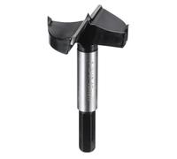 sourcing map Forstner Drill Bit 1-3/4"(45mm) Tungsten Carbide Wood Drilling Bit Hinge Cutter with Hex Shank for Hardwood Softwood Plywood Woodworking Drilling