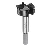 sourcing map Forstner Drill Bit 40mm (1-19/32") Tungsten Carbide 3 Flutes 4 Spurs Boring Forstner Bits for Hinge Wood Hole Drilling Woodworking